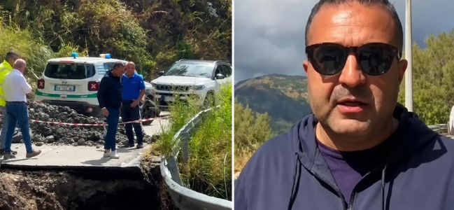 Cannizzaro nell'area grecanica dopo il nubifragio: "Interverremo sulla frana che isola Roccaforte del Greco"