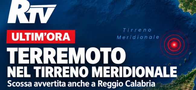 Terremoto di magnitudo 5.0 nel Tirreno Meridionale: scossa avvertita intensamente a Reggio Calabria